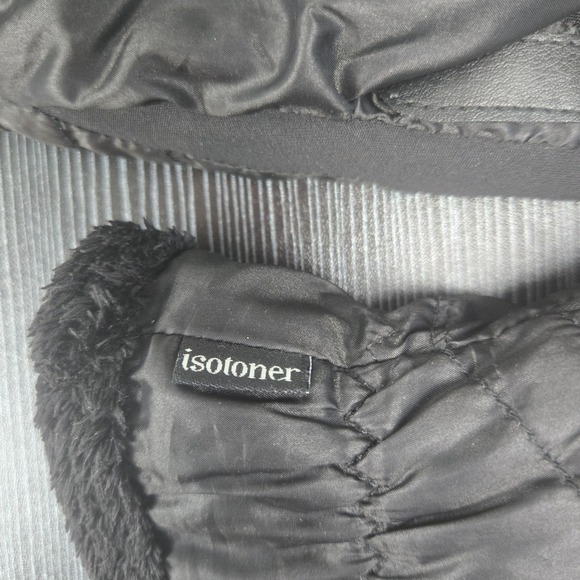 Isotoner Womens Lined Gloves Black Size Small Medium Style 30530 - Picture 3 of 8